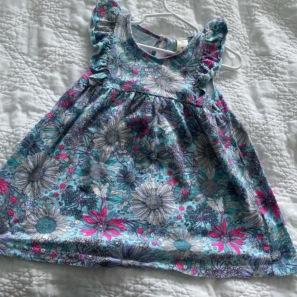Oshkosh Floral Flutter Sleeve Dress 4T